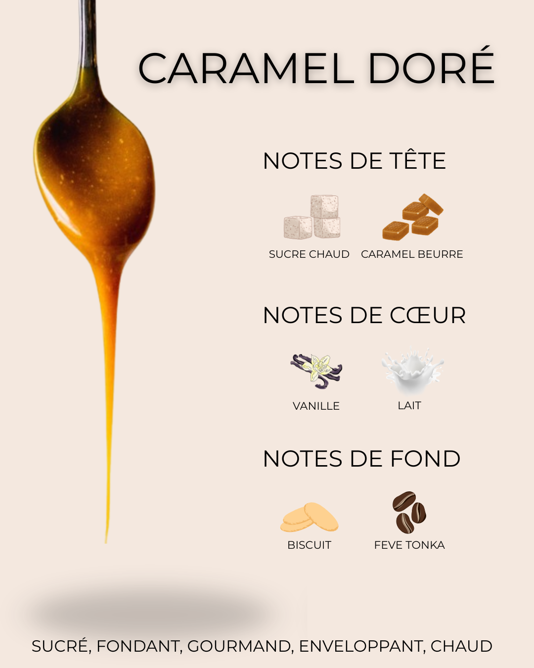 Huile - Caramel Doré